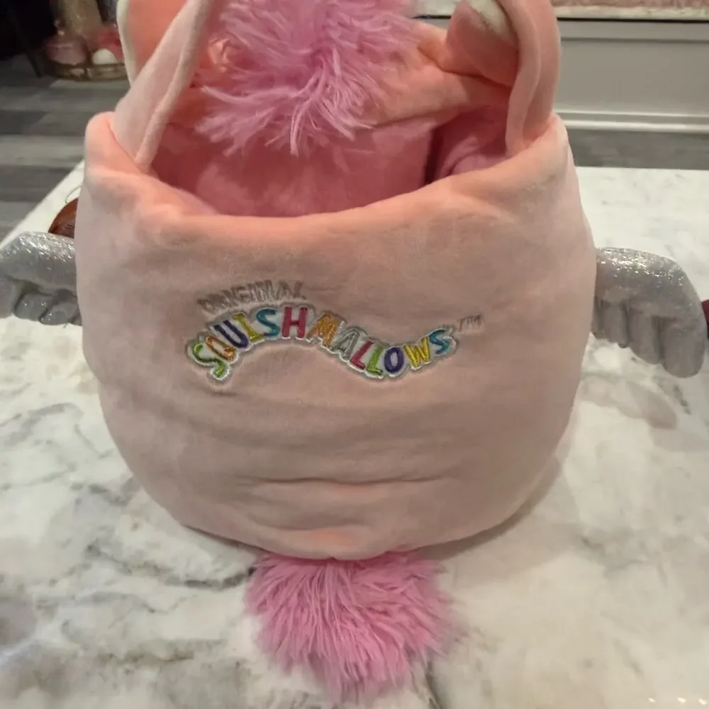 Squishmallows Pink Paloma treat pail NWT